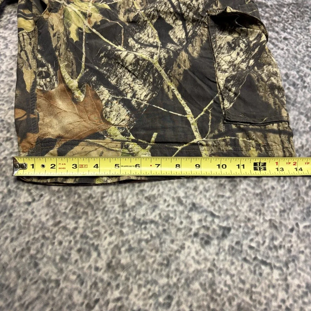 RedHead Mossy Oak Camo Cargo Shorts Mens 34 Green Brown Camouflage Outdoor Y2K
